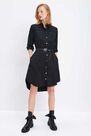 Mohito - Shirt Dress With Belt Eco Aware - Black Mohito - Shirt Dress With Belt Eco Aware - Black