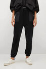 Mango - Black Elastic Waist Trousers, Women Mango - Black Elastic Waist Trousers, Women