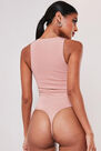 Missguided - Nude Seam Free Racer Neck Bodysuit Missguided - Nude Seam Free Racer Neck Bodysuit