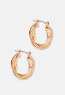 Missguided - Gold Gold Look Overlay Hoop Earrings Missguided - Gold Gold Look Overlay Hoop Earrings