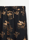 Mango - black Oriental-print trousers Mango - black Oriental-print trousers
