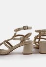 Missguided - Cream Chain Gladiator Block Heel Sandals Missguided - Cream Chain Gladiator Block Heel Sandals