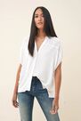 Salsa Jeans - White Sweater with drawstring Salsa Jeans - White Sweater with drawstring