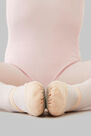 DOMYOS - Full-sole canvas demi-pointe shoes - salmon DOMYOS - Full-sole canvas demi-pointe shoes - salmon