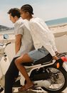 Mango - Open Blue High-Waist Denim Bermuda, Women Mango - Open Blue High-Waist Denim Bermuda, Women
