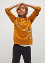 Mango - medium yellow Printed organic cotton sweatshirt Mango - medium yellow Printed organic cotton sweatshirt