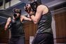 OUTSHOCK - L/XL Adult Boxing and Martial Arts Head Guard, Black OUTSHOCK - L/XL Adult Boxing and Martial Arts Head Guard, Black
