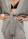 Mango - grey Knitted cardigan with belt Mango - grey Knitted cardigan with belt