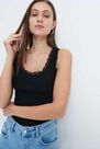 Mohito - Top With Lace - Black Mohito - Top With Lace - Black