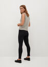 Mango - Black Decorative Seam Leggings Mango - Black Decorative Seam Leggings