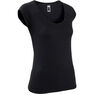NYAMBA - XS Women's Slim T-Shirt 500 - Navy Blue NYAMBA - XS Women's Slim T-Shirt 500 - Navy Blue