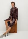 Mango - dark red Pencil patent skirt Mango - dark red Pencil patent skirt