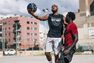 TARMAK - US 7 Adult Puncture-Proof Grippy Basketball R500 - Graffiti. - Black TARMAK - US 7 Adult Puncture-Proof Grippy Basketball R500 - Graffiti. - Black