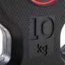 DOMYOS - 10 Kg Rubber Weight Disc With Handles 28 Mm - Black DOMYOS - 10 Kg Rubber Weight Disc With Handles 28 Mm - Black