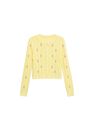 Mango - yellow Flowers knit cardigan, Women Mango - yellow Flowers knit cardigan, Women