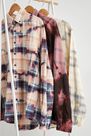 Urban Outfitters - Assorted Urban Renewal Remade From Vintage Tie-Dye Check Shirt Urban Outfitters - Assorted Urban Renewal Remade From Vintage Tie-Dye Check Shirt