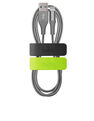 PURO - Puro Magic Clip 2 Multi-Function Cable Organizer 2Pcs Blk/Lime Green PURO - Puro Magic Clip 2 Multi-Function Cable Organizer 2Pcs Blk/Lime Green