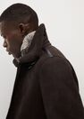 Mango - dark brown Shearling-lined aviator jacket Mango - dark brown Shearling-lined aviator jacket