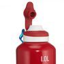QUECHUA - 500 aluminium 1 l hiking water bottle with quick opening top - blue QUECHUA - 500 aluminium 1 l hiking water bottle with quick opening top - blue