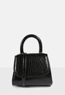 Missguided - Black Black Croc Top Handle Cross Body Mini Bag Missguided - Black Black Croc Top Handle Cross Body Mini Bag