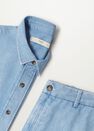 Mango - open blue Relaxed denim shorts, Men Mango - open blue Relaxed denim shorts, Men