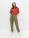 Reserved - Viscose trousers with belt - Khaki Reserved - Viscose trousers with belt - Khaki
