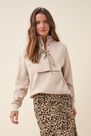 Salsa Jeans - Beige Cotton sweater with pocket Salsa Jeans - Beige Cotton sweater with pocket