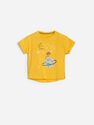 Reserved - Yellow Cotton T-Shirt With A Print, Kids Boy Reserved - Yellow Cotton T-Shirt With A Print, Kids Boy