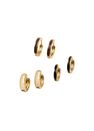 Mango - Gold Mixed hoop earrings Mango - Gold Mixed hoop earrings