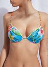 Calzedonia - FLORAL BLUE Padded Push-Up Bikini Top Honolulu Calzedonia - FLORAL BLUE Padded Push-Up Bikini Top Honolulu