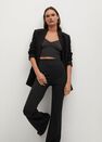Mango - dark grey Flared knitted leggings Mango - dark grey Flared knitted leggings