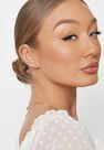 Missguided - Gold Look Crystal And Metal Stud Earrings 6 Pack Missguided - Gold Look Crystal And Metal Stud Earrings 6 Pack