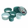 JAMIE OLIVER - Jamie Oliver Fluted Cookie Cutters Set Of 5 Atlantic Green JAMIE OLIVER - Jamie Oliver Fluted Cookie Cutters Set Of 5 Atlantic Green