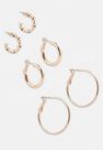 Missguided - Gold Gold Look Twist Hoop Earring 3 Pack Missguided - Gold Gold Look Twist Hoop Earring 3 Pack