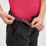 QUECHUA - 7-8Y MH550 Children's Zip-Off Hiking Trousers, Black QUECHUA - 7-8Y MH550 Children's Zip-Off Hiking Trousers, Black