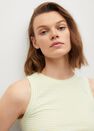 Mango - green Recycled polyester top, Women Mango - green Recycled polyester top, Women