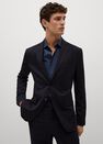 Mango - Navy Slim fit Tailored cotton shirt Mango - Navy Slim fit Tailored cotton shirt