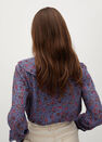 Mango - medium blue Babydoll collar printed shirt Mango - medium blue Babydoll collar printed shirt