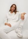 Mango - natural white Knit jogger-style trousers Mango - natural white Knit jogger-style trousers