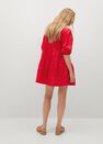 Mango - red Frill cotton dress, Women Mango - red Frill cotton dress, Women