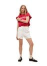 Mango - red 100% cotton sweatshirt, Women Mango - red 100% cotton sweatshirt, Women