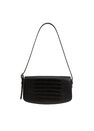 Mango - Black Croc-Effect Baguette Bag Mango - Black Croc-Effect Baguette Bag