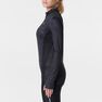 KALENJI - S Run Dry+ Zip Women's Long-Sleeved T-Shirt - Black KALENJI - S Run Dry+ Zip Women's Long-Sleeved T-Shirt - Black