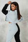 Missguided - Blue Co Ord Contrast Panel Mom Jeans Missguided - Blue Co Ord Contrast Panel Mom Jeans