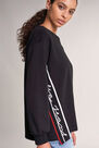 Salsa Jeans - Black Salsa branded sweatshirt with side strips Salsa Jeans - Black Salsa branded sweatshirt with side strips
