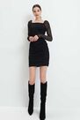 Mohito - Draped Jersey Dress - Black Mohito - Draped Jersey Dress - Black