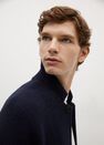Mango - navy Pocket wool-blend cardigan Mango - navy Pocket wool-blend cardigan