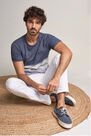 Salsa Jeans - Lilac Gradient T-Shirt In Cotton, Men Salsa Jeans - Lilac Gradient T-Shirt In Cotton, Men