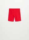 Mango - red Organic cotton jogging Bermuda shorts Mango - red Organic cotton jogging Bermuda shorts