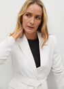 Mango - light beige Crepe suit jacket with belt Mango - light beige Crepe suit jacket with belt